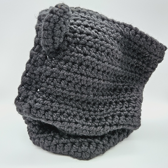 HANDMADE | chunky hand knit hood with ears - Picture 4 of 6